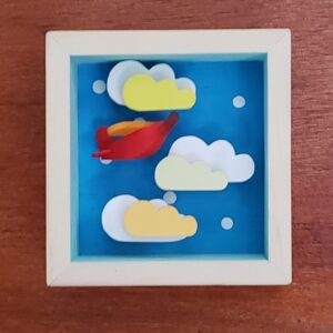 Quadrinho 15  - Voando nas Nuvens - 8,5 x 9 cm