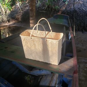 Bolsa Escama Buriti 24 - 44 x 32 x 14 cm - Natural