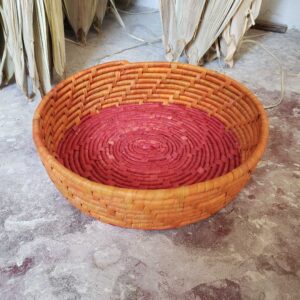 Fruteira da Ilha - Vermelho e Laranja - 32 x 8 cm