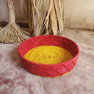 Fruteira da Ilha - Vermelho + Amarelo 32 x 7 cm