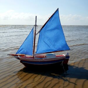 Barco Veleiro Paraense Sabá 01 - 70 x 20 x 69 cm