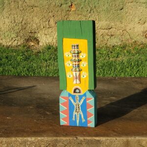 Cabeça Retangular Verde - 11 x 5 x 34 cm