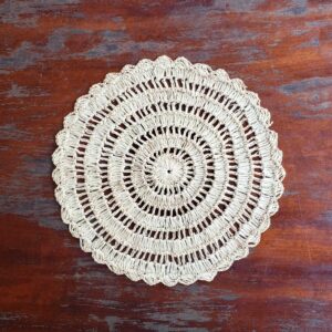 PAR de Sousplat Buriti - Natural - 42 cm
