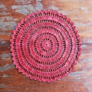 PAR de Sousplat Buriti - Vermelho - 42 cm