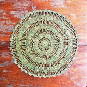 PAR de Sousplat Buriti - Verde Musgo - 42 cm