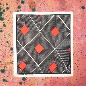 Tecido Asurini nº 23 - 24 x 26 cm