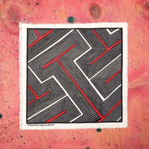 Tecido Asurini nº 24 - 25 x 25 cm