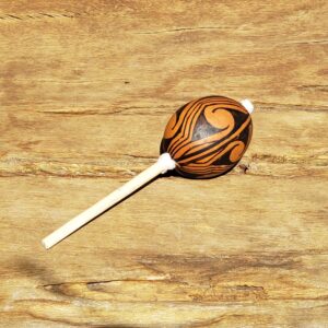 Chocalho Juruna M 02 - 8 x 8 x 27 cm