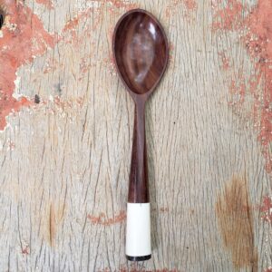 Colher Pataxó - Madeira + Osso - 29 cm