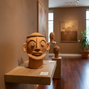 Cabeça Mestra Nicinha n° 01 - 22 x 17 x 27 cm