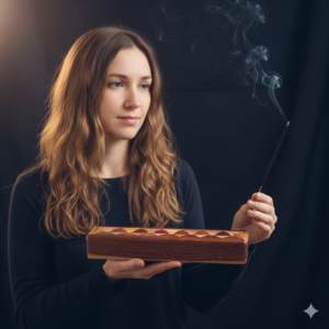 Caixa Porta Incenso - 27 x 6 x 4 cm