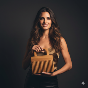 Bolsa Madeira LK QF - 20 x 10 x 24 cm