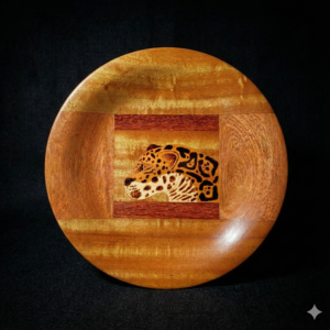 Prato Marchetado Onça G - 35 x 3 cm