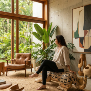 Banco Onça - Tabay Juruna - 140 x 35 x 44 cm