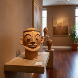 Cabeça Mestra Nicinha n° 01 - 22 x 17 x 27 cm