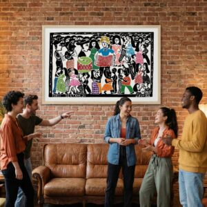 Xilogravura J. Borges - Forró Sertanejo - 96 x 66 cm