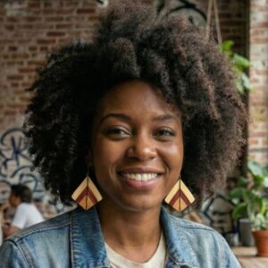 Brincos Marchetados Alê - nº 11 - 4,5 x 4,5 cm