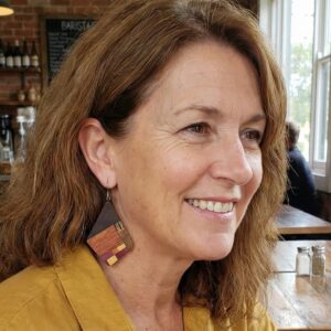 Brincos Marchetados Alê - nº 07 - 5 x 4 cm