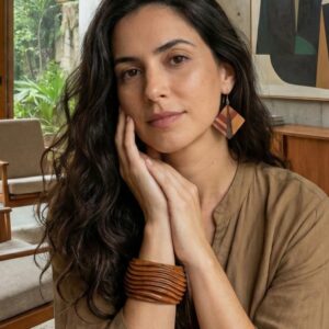 Brincos Marchetados Alê - nº 06 - 4,0 x 4,5 cm