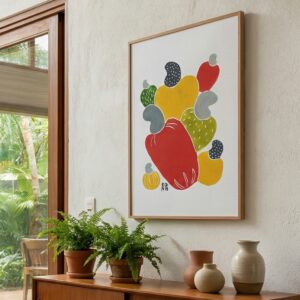 Xilogravura Edna Silva M15 - Cajus - 48 x 33 cm