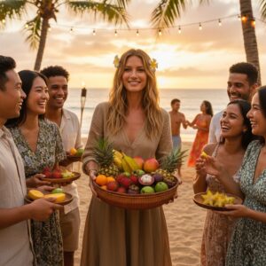 Cesto Xotehe Urucum Yanomami G - 41 a 45 cm