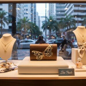 Clutch Borboleta - 20 x 12 x 6 cm