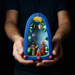 Presépio Vitalino Neta - 14 x 9 x 6 cm