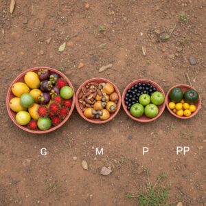 Cesto Xotehe Urucum Yanomami P - 26 a 30 cm