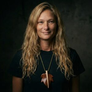 Colar Folha Marchetada -  7 x 10 cm (folha)