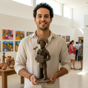 O Cantor Sanfoneiro - Antônio Rodrigues - 29 x 10 x 9 cm