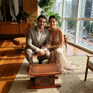 Banco Pajé Mehinako - 52 x 30 x 28 cm