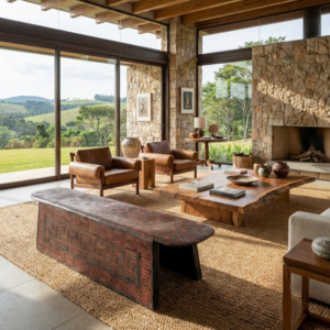 Banco Asurini - 112 x 31 x 31 cm