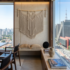 Painel Macramê Cru - 110 x 130 cm (por encomenda)