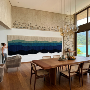 Painel Macramê Ondas - 300 x 160 cm (por encomenda)