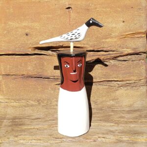 Cabeça com Pássaro M03 - Cicinho I.D.F. - 11 x 25 cm