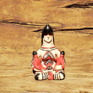 Boneca Karajá com Filhos - MG8 - 10 x 7 x 16 cm