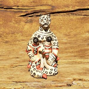 Boneca Karajá Onça com Filhos - MG10 - 8 x 8 x 14 cm