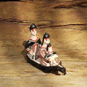 Canoa Karajá com Família - C2 - 8 x 21 x 13 cm