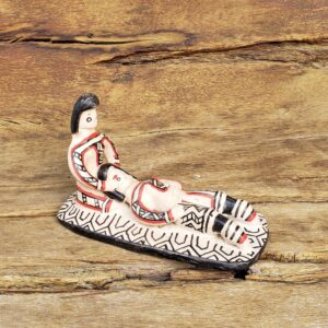 Cena Karajá com Deitada - Cn2 - 18 x 8 x 11 cm