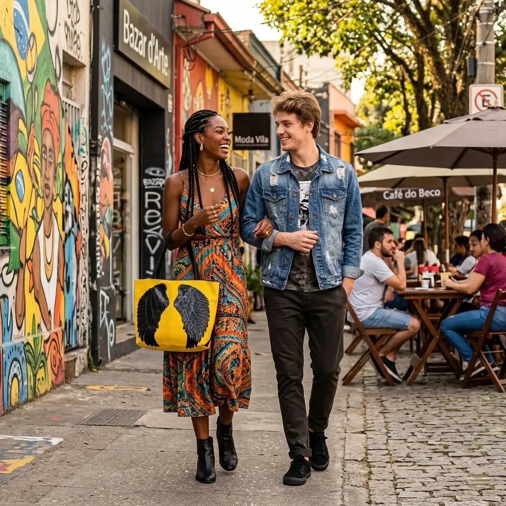 Bolsa Anjo - Amarelo + Preto - 37 x 46 / 63 cm