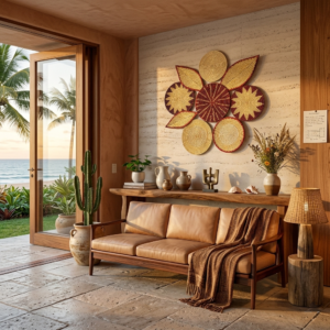 Composição de Parede nº 11 - 9 Peças de Carnaúba - 100 x 100 cm