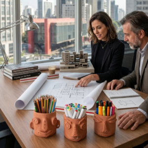 Porta Lápis Cabeça G - 12 x 12 cm (escolha pelo número)